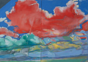 Red Cloud 3 - Diptych