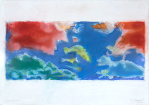 Red Clouds - Pastel