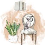 Chair No. 5 with Boston Terrier