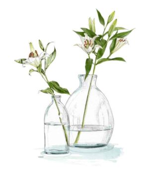 Lilies in Vases
