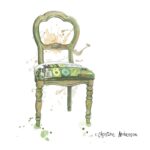 Painted Numbers Chair