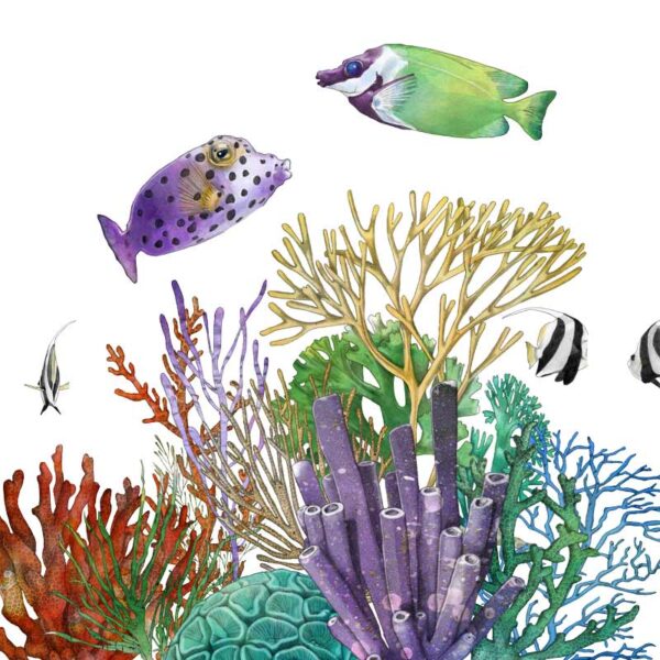 Sea Plants with Colorful Fish - Image 1