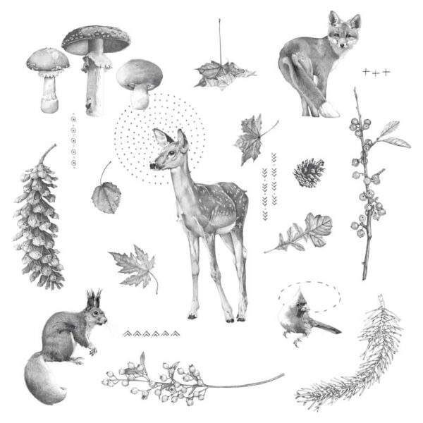 Woodland-Creatures-(Woodlands-pattern) Woodland Creatures - Image 1